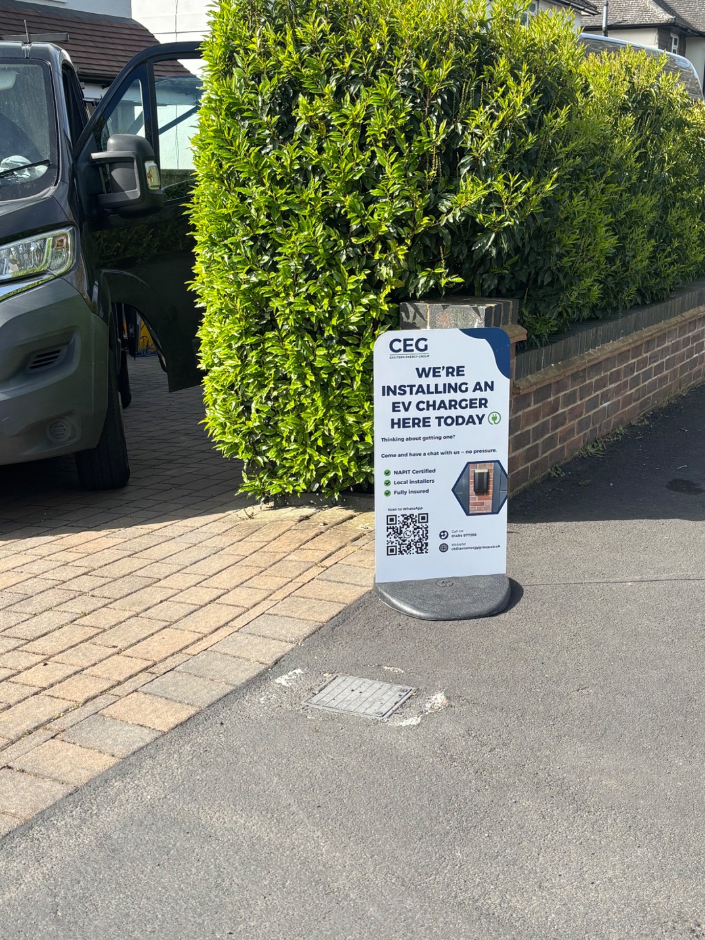 EV Charger Installation in Rickmansworth - A Tricky Cable Run Success